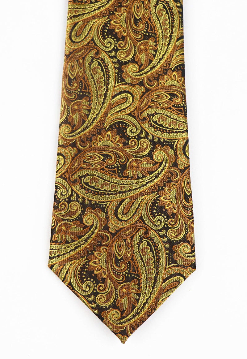 Secdtie Men's Handmade Silk Ties Fashion Bronze Autumn Designer Dance Nice Neckties - Image 4